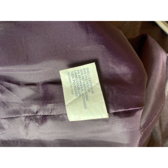 Gap woman’s dress size 10 sleeveless v neck purple sheath dress pocket lined - Picture 11 of 12